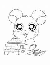 Hamtaro Kleurplaten Hamster Ausmalbilder Coloriages Coloriage Kleurplaat Animaatjes Taki sketch template