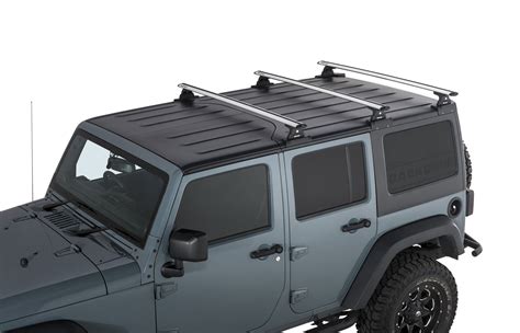 rhino rack vortex  bar backbone roof rack    jeep wrangler unlimited jk hardtop quadratec