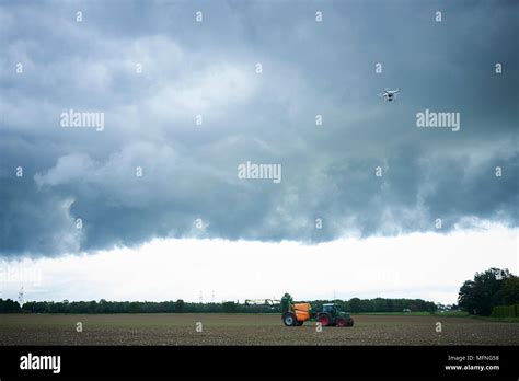 tractor  drone stock photo alamy