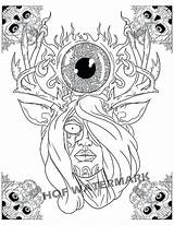 Coloring Pages Creepy Adults Scary Color Printable Sugar Getcolorings Relax Colorings sketch template