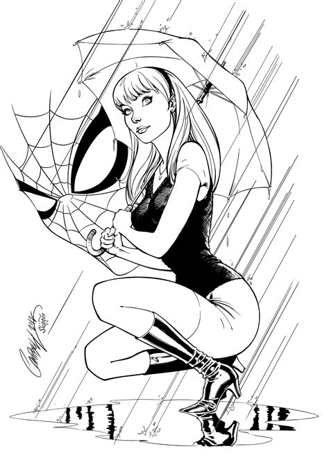 gwen stacy inks by j skipper on deviantart