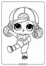 Lol Coloring Pages Surprise Grrrl Hairgoals Sk8er Doll Sister Big Printable Cartoon Cute sketch template
