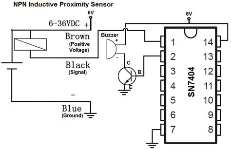 build  npn inductive proximity sensor circuit