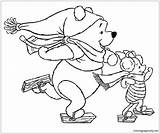 Pooh Winnie Pages Christmas Coloring Color Online Holidays Print Coloringpagesonly sketch template