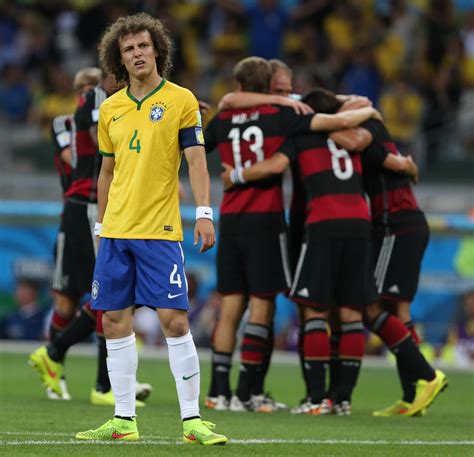 david luiz world cup fans at brazil vs germany match