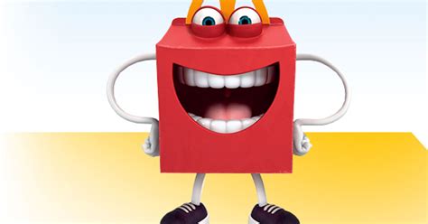 mcdonalds  mascot   box  teeth