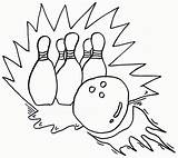Bowling Coloring Pages Ten Library Clipart sketch template