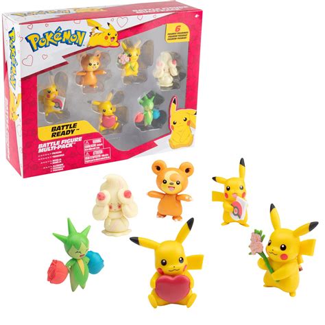 buy pokemon battle figure pack toy set  pieces collectible love edition  pikachus