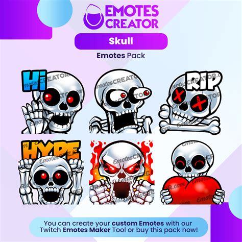 skull emotes pack emotes creator