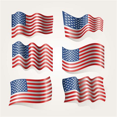 american flag vector  vector art  vecteezy