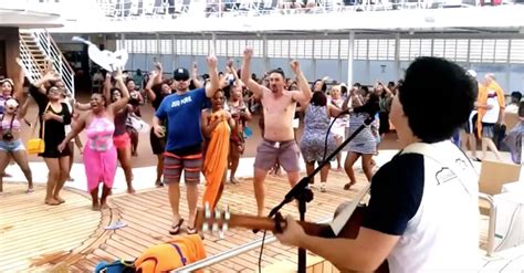 Watch Awesome Moment As Cruise Ship Guests Party To South African Song