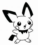 Pichu Coloring Pages Cute Printable Color Getcolorings Fine Print sketch template