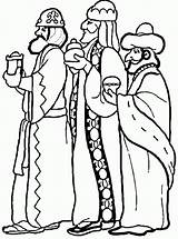 Coloring Wise Men Three Pages Wisemen Colouring Popular sketch template