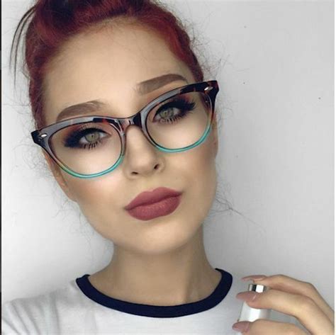 Cat Eye Clear Lens Eyeglasses Women Cateye Sexy Kitty Thick Frame