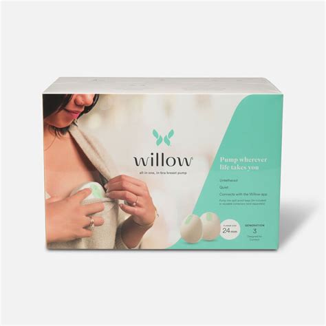 Willow Generation 3 Wearable Double Electric Breast Pump White 24mm