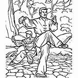 Martial Arts Coloring Books Dover Amazon Color Book sketch template