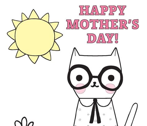 mothers day  printable coloring page  printable coloring