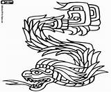 Coloring Mayan Kukulkan God Serpent Plumed Quetzalcoatl Pages Gif Mexico Color Choose Board sketch template