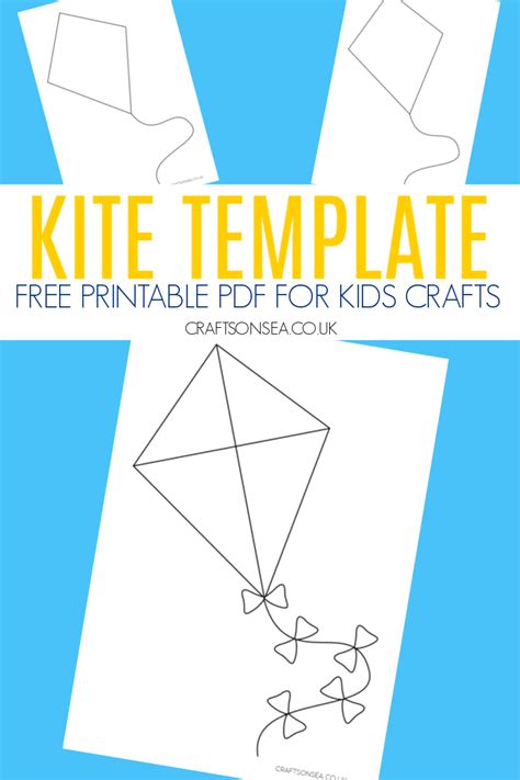 kite template  printable  kite template kites preschool kite
