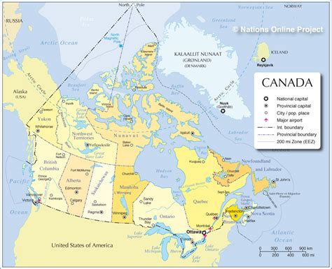 map  major cities  canada afp cv