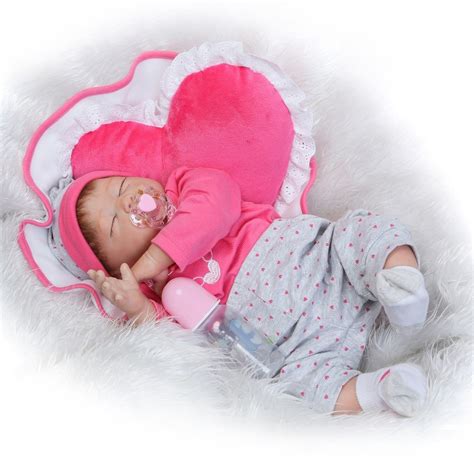 cm soft silicone reborn baby girl dolls realistic  newborn baby doll toddler