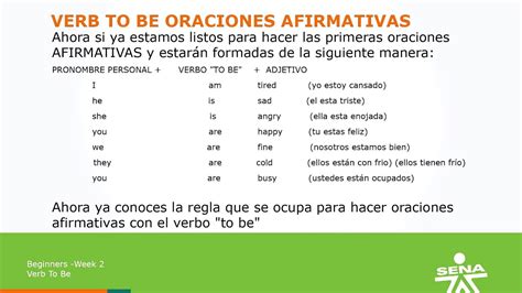 english level 1 beginners lesson 10 verb to be oraciones