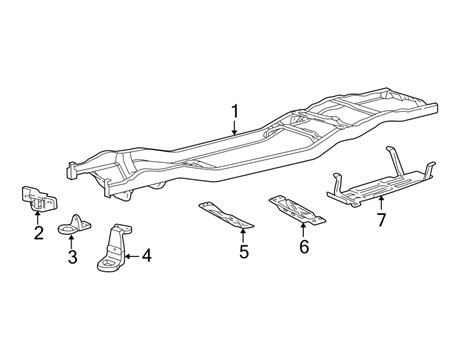 ford ranger frame assembly frame rail wd  wheelbase wtorsion bar lzh