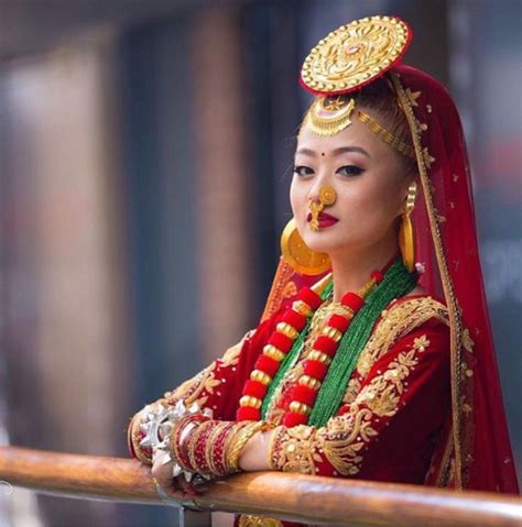 Beautiful Limbu Nepali Bride In A Traditional Limbu Outfit Mode