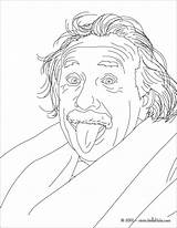 Einstein Alfred Retrato Forscher Imagen Wissenschaftler Escritor Pintar Ausmalbild Hellokids Alemanes Coloringbay Laureate Nobel sketch template
