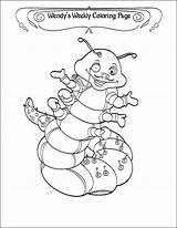 Coloring Weekend Gentlemen Caterpillar Says Happy sketch template