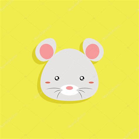 cartoon mouse face stock vector  davids
