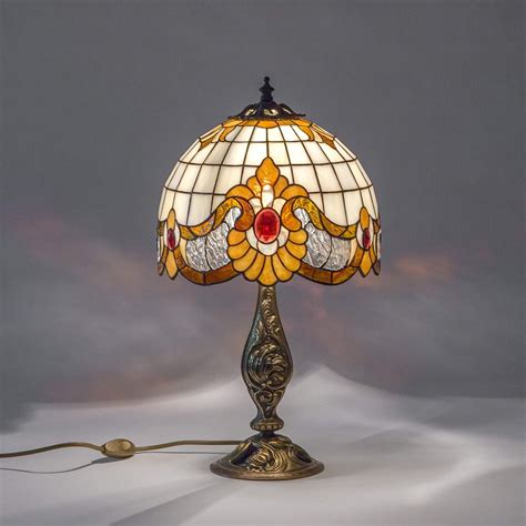 bedside tiffany stained glass lamp for interior decoration