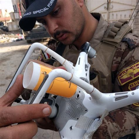 show weaponised commercial drones  iraq bbc news