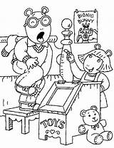 Arthur Coloring Pages Cartoons Advertisement sketch template
