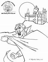 Coloring Halloween Pages Vampire Popular sketch template