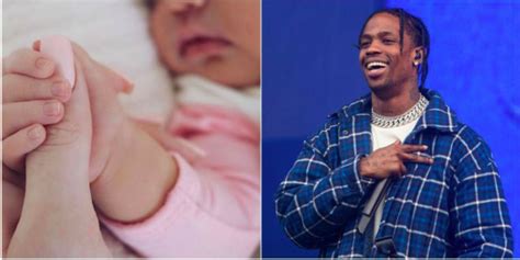 travis scott shares photo of stormi webster s face