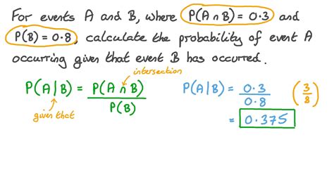 question video calculating conditional probability   probability