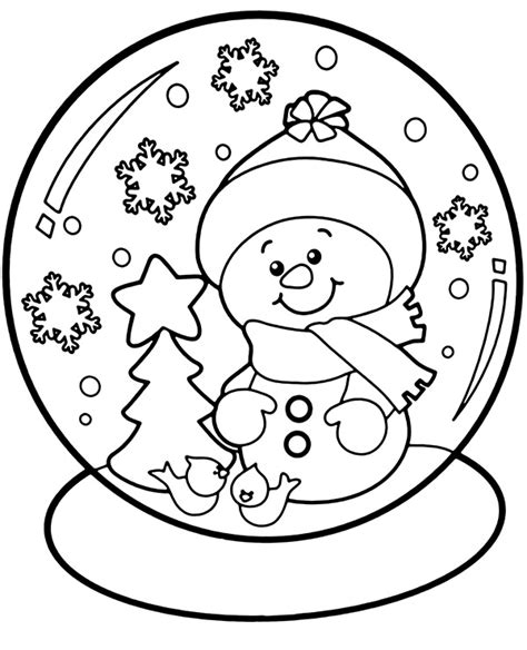 childrens christmas coloring pages