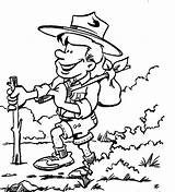 Coloring Pages Boy Adventure Scouts Scouting Tocolor Color sketch template