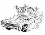 Supernatural Coloring Pages Impala Book Drawing Dean Sam Cartoon Tv Official Getdrawings Digi Mandala Stamps Sheets Colorful Kids Show Template sketch template