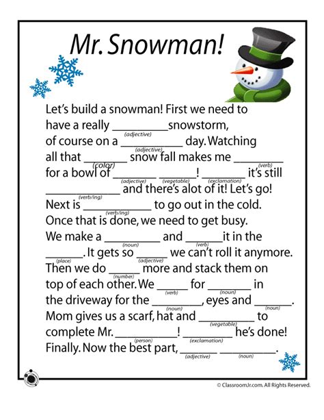 christmas mad libs printables