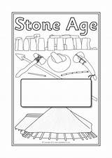 Stone Age Topic Book Sparklebox Covers Related Items sketch template