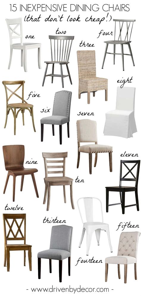 inexpensive dining chairs  dont  cheap driven  decor