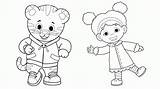 Daniel Tiger Coloring Pages Printable Toys Pbs Template Kids sketch template