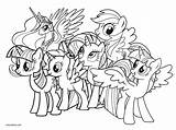 Pony Coloring Little Pages Printable Kids Cool2bkids sketch template