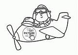 Coloring Pages Transportation Tractor Plane Printables Wuppsy Pilot sketch template