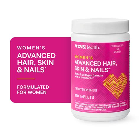 Cvs Health Women S Advanced Hair Skin And Nails 120ct