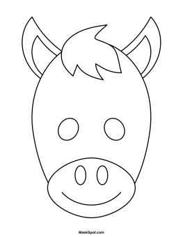 donkey mask template donkey mask animal mask templates animal masks