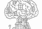Treehouse Coloring Pages Coloring4free Kids 2021 Printable Perfect Category sketch template