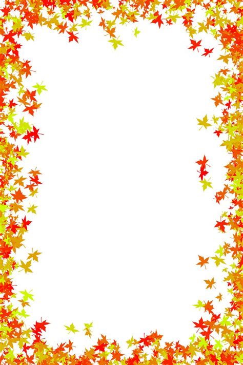 fall border png picture background templates scrapbook frames templates